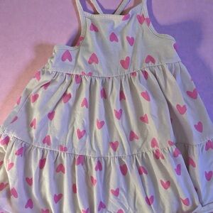 Pink Heart Patterned Dress